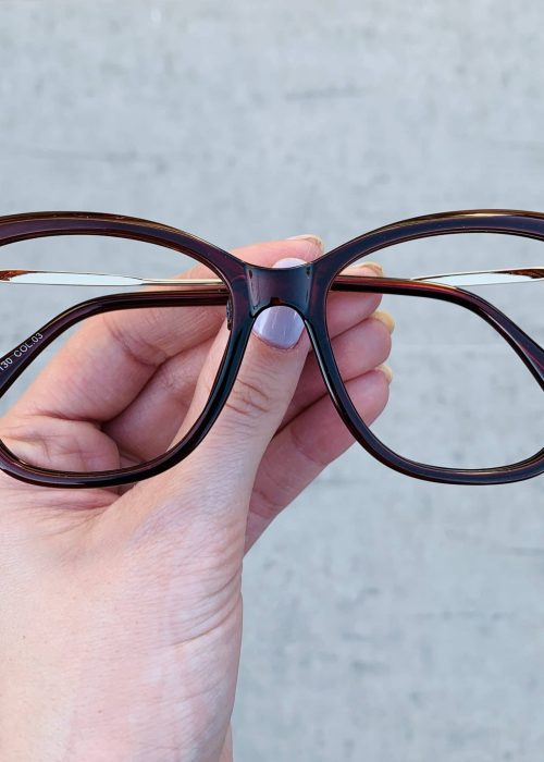 oticagriss oculos de grau gatinho marrom 238