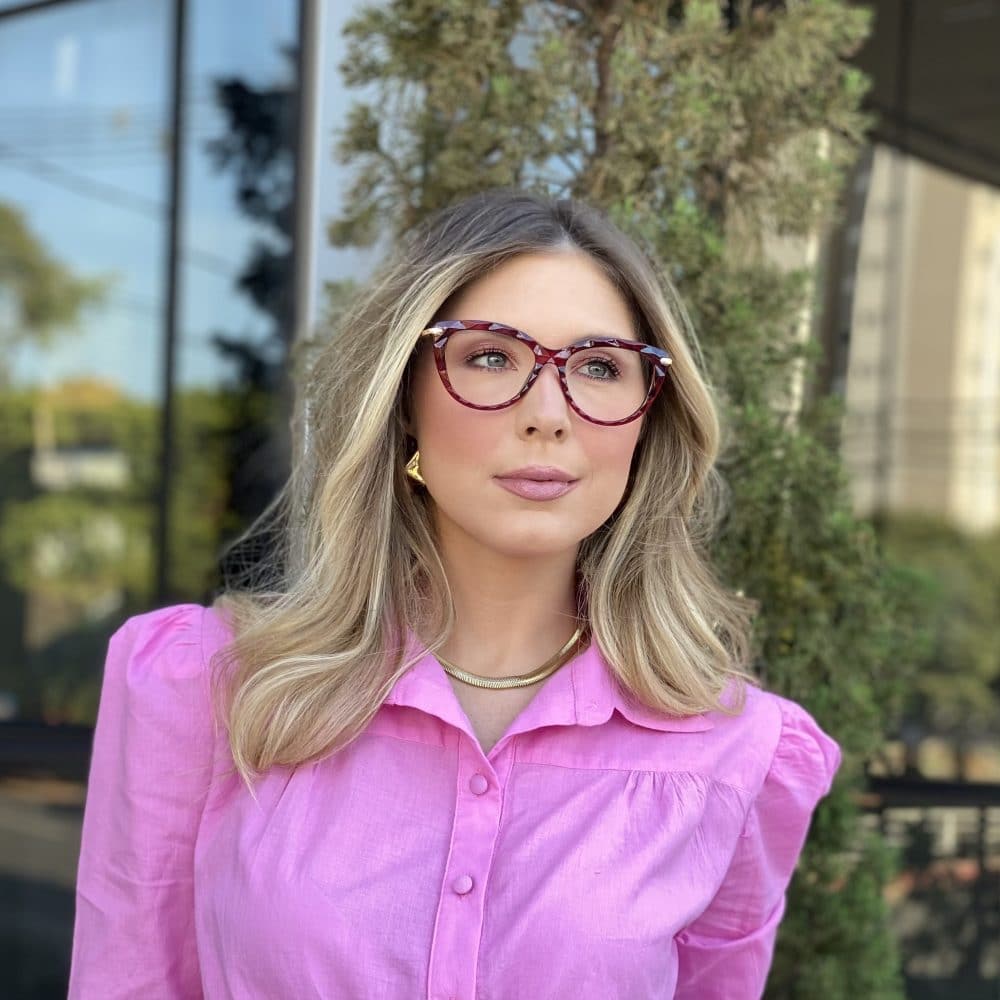 oticagriss oculos de grau gatinho vermelho 240 4