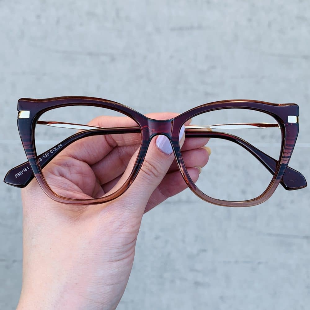 oticagriss oculos de grau gatinho vinho 238