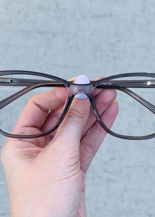 oticagriss oculos de grau quadrado cinza 234