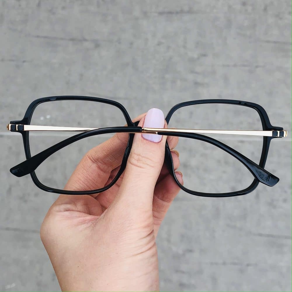 oticagriss oculos de grau quadrado preto 208 1