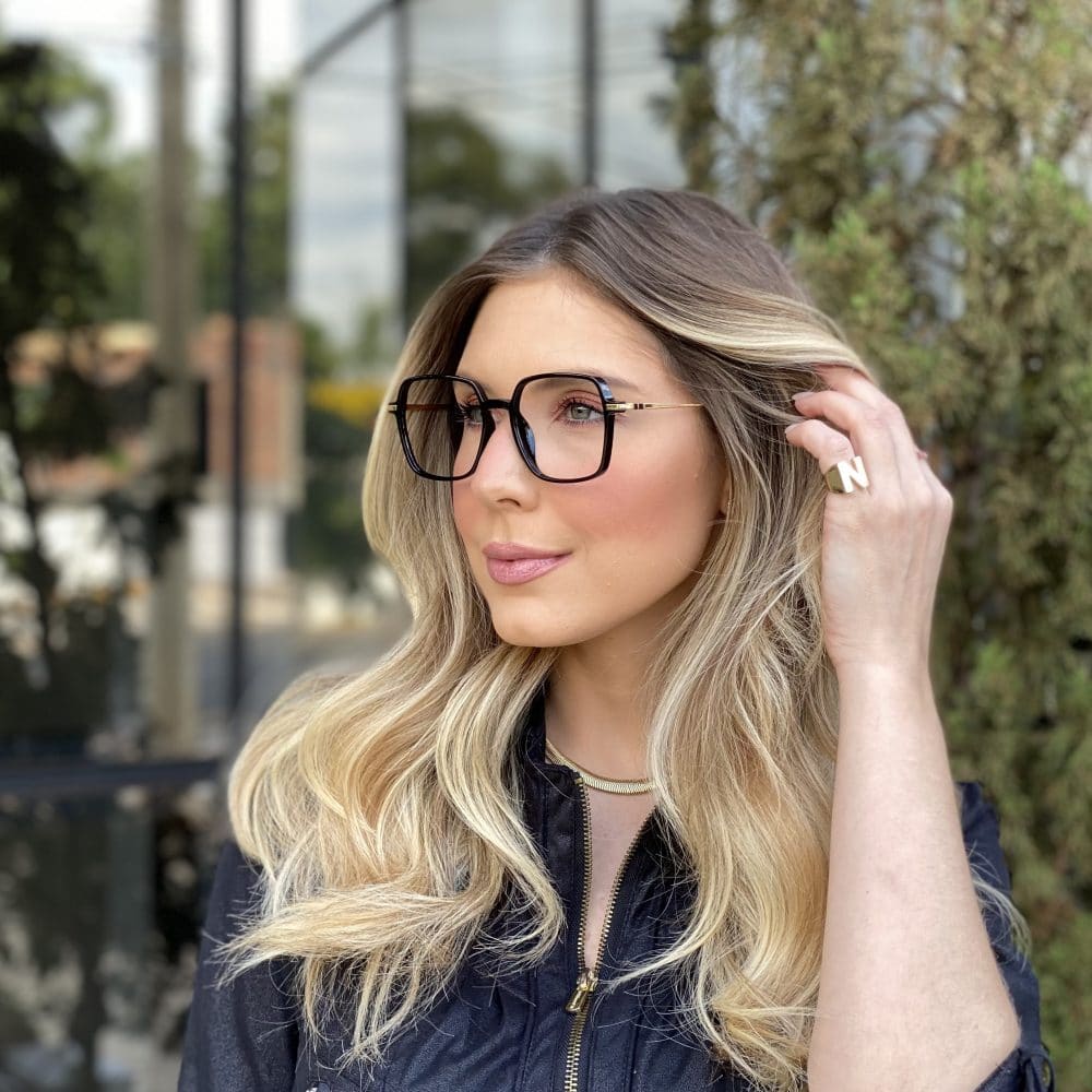 oticagriss oculos de grau quadrado preto 208 2