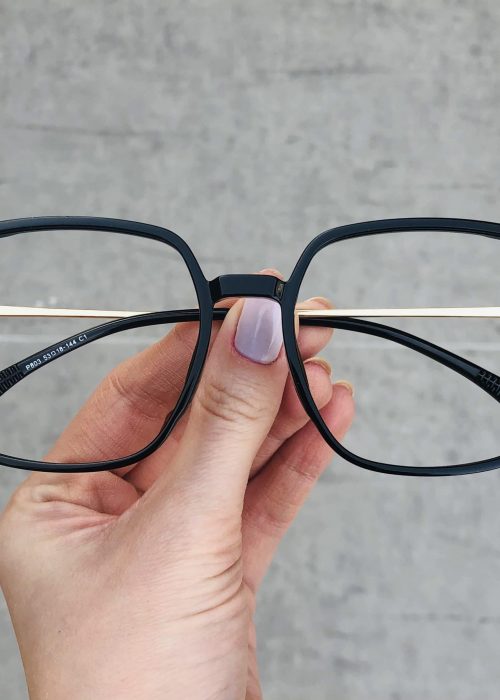oticagriss oculos de grau quadrado preto 208