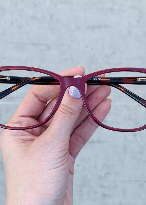oticagriss oculos de grau quadrado vermelho com tartaruga 234
