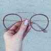 oticagriss oculos de grau aviador redondo 243 rose 1