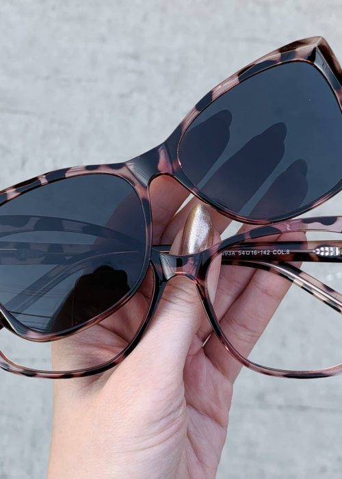 oticagriss oculos clip on 2 em 1 gatinho rosa 244