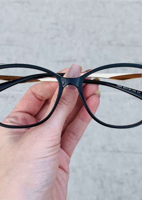 oticagriss oculos de grau gatinho preto com nude 250
