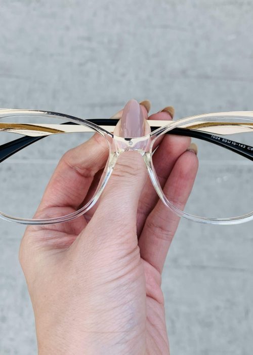 oticagriss oculos de grau gatinho transparente 250