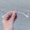 oticagriss oculos de grau retangular em acetato transparente 246 oticagriss oculos de grau retangular em acetato transparente 246