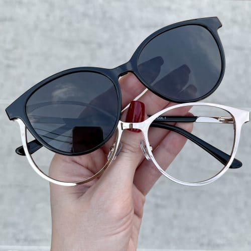 oticagriss oculos clip on 2 em 1 gatinho preto 260 3