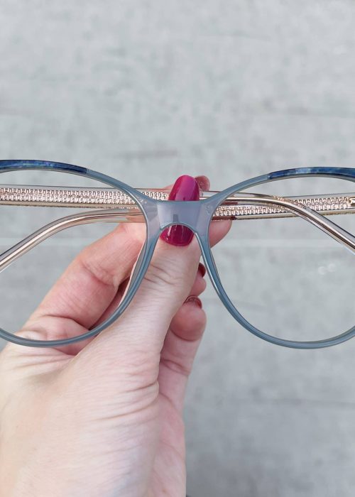 oticagriss oculos de grau gatinho azul 254