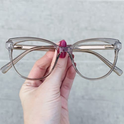 oticagriss oculos de grau gatinho cinza 255