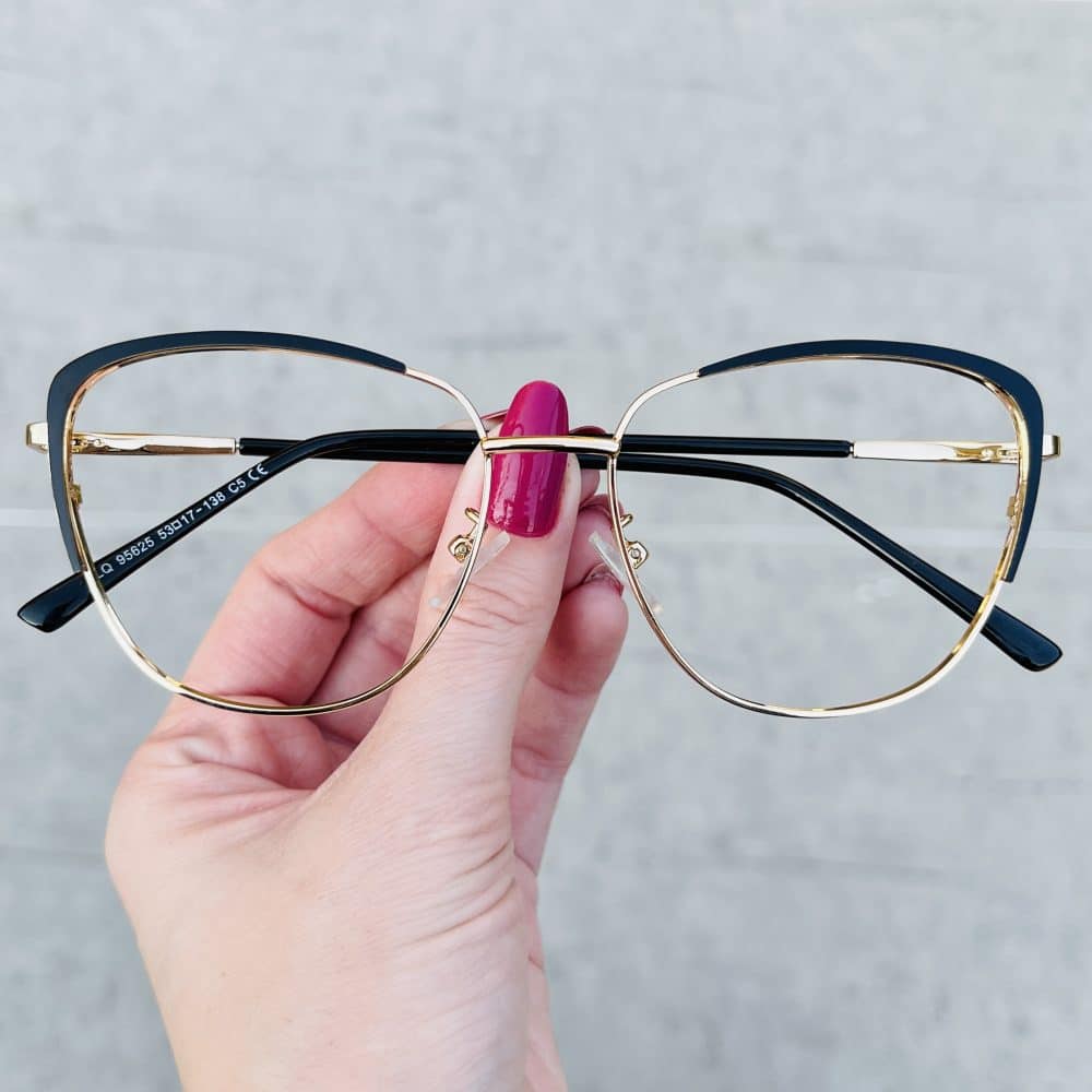 oticagriss oculos de grau gatinho dourado com preto 256 oticagriss oculos de grau gatinho dourado com preto 256