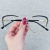 oticagriss oculos de grau gatinho dourado com preto 256 oticagriss oculos de grau gatinho dourado com preto 256