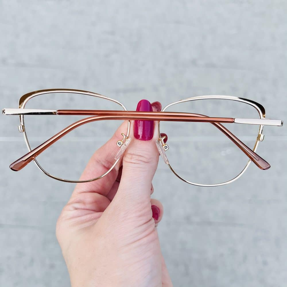 oticagriss oculos de grau gatinho dourado com rosa 256 1 oticagriss oculos de grau gatinho dourado com rosa 256 1