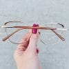 oticagriss oculos de grau gatinho dourado com rosa 256 1 oticagriss oculos de grau gatinho dourado com rosa 256 1