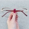 oticagriss oculos de grau gatinho dourado com vermelho 256 oticagriss oculos de grau gatinho dourado com vermelho 256