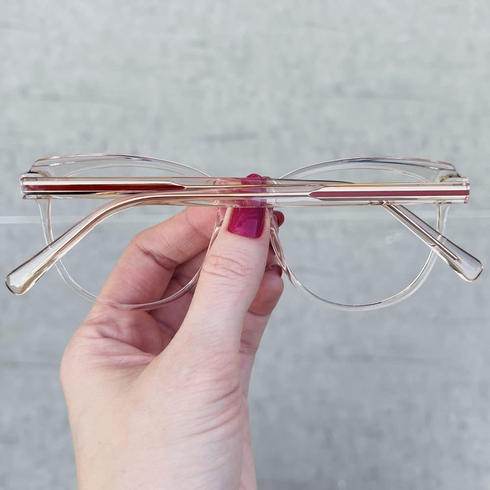 oticagriss oculos de grau gatinho dourado transparente 255 1