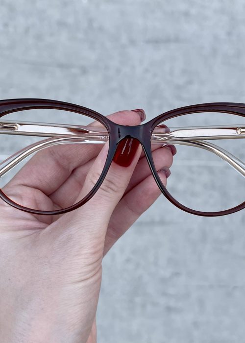 oticagriss oculos de grau gatinho marrom 255