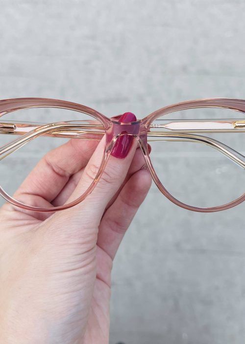 oticagriss oculos de grau gatinho marrom transparente 255