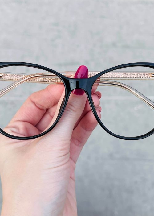 oticagriss oculos de grau gatinho preto 254