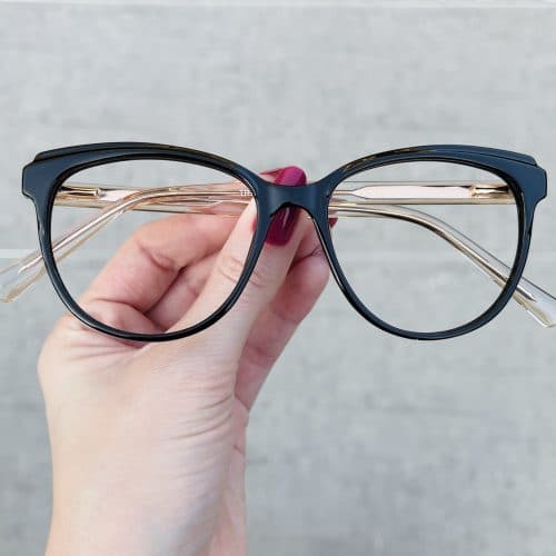 oticagriss oculos de grau gatinho preto 255