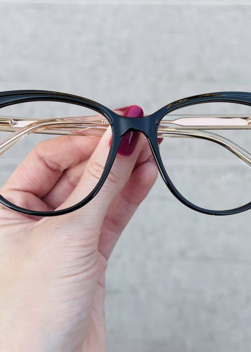 oticagriss oculos de grau gatinho preto 255
