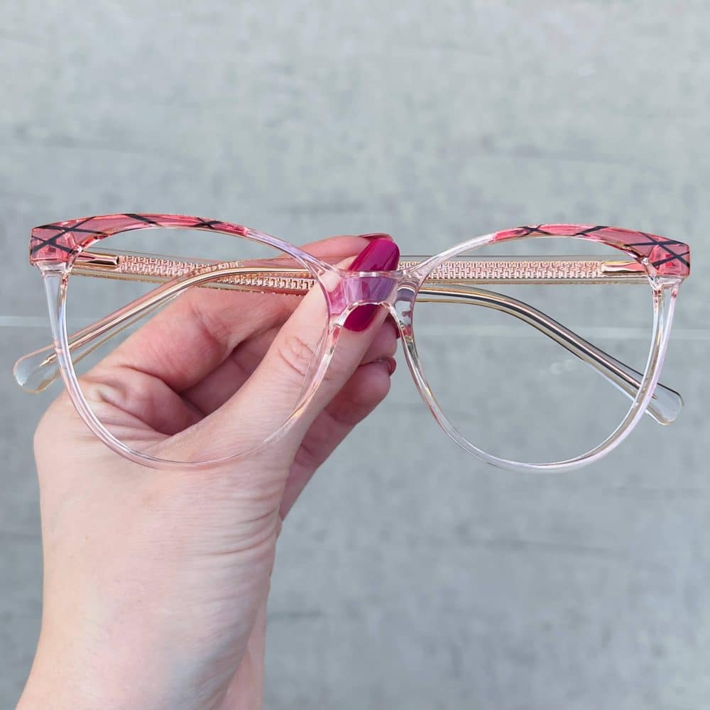 oticagriss oculos de grau gatinho rosa com transparente 254 oticagriss oculos de grau gatinho rosa com transparente 254