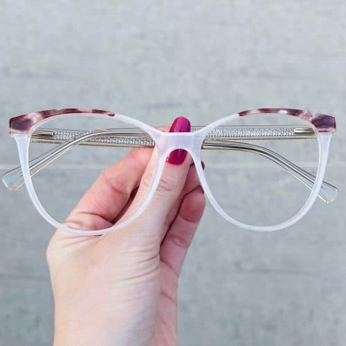 oticagriss oculos de grau gatinho tartaruga com branco 254