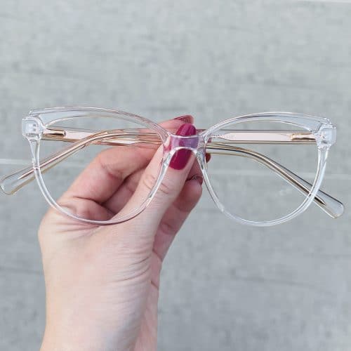 oticagriss oculos de grau gatinho transparente 255