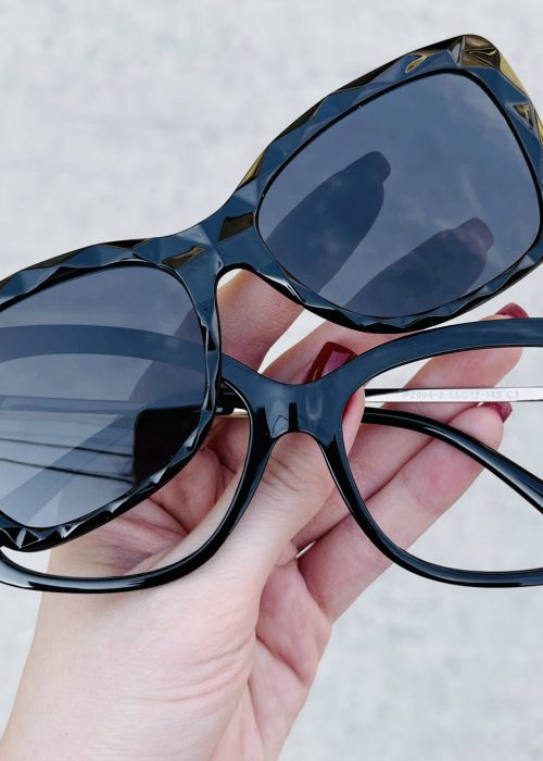 oticagriss oculos clip on 2 em 1 gatinho preto 261 7