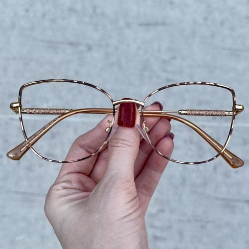 oticagriss oculos de grau em metal gatinho tartaruga com dourado 265 1