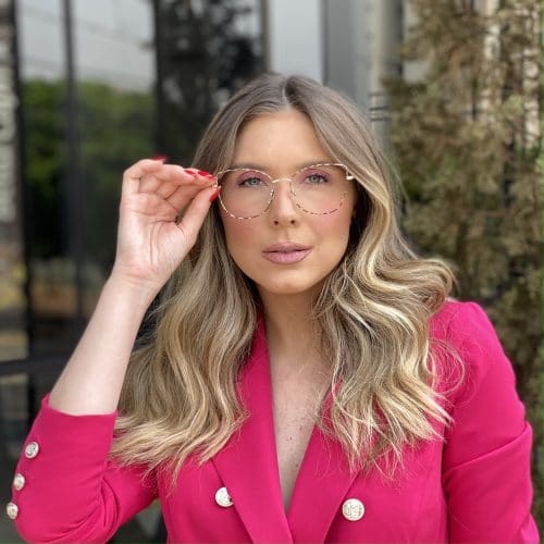 oticagriss oculos de grau em metal gatinho tartaruga com dourado 265 2