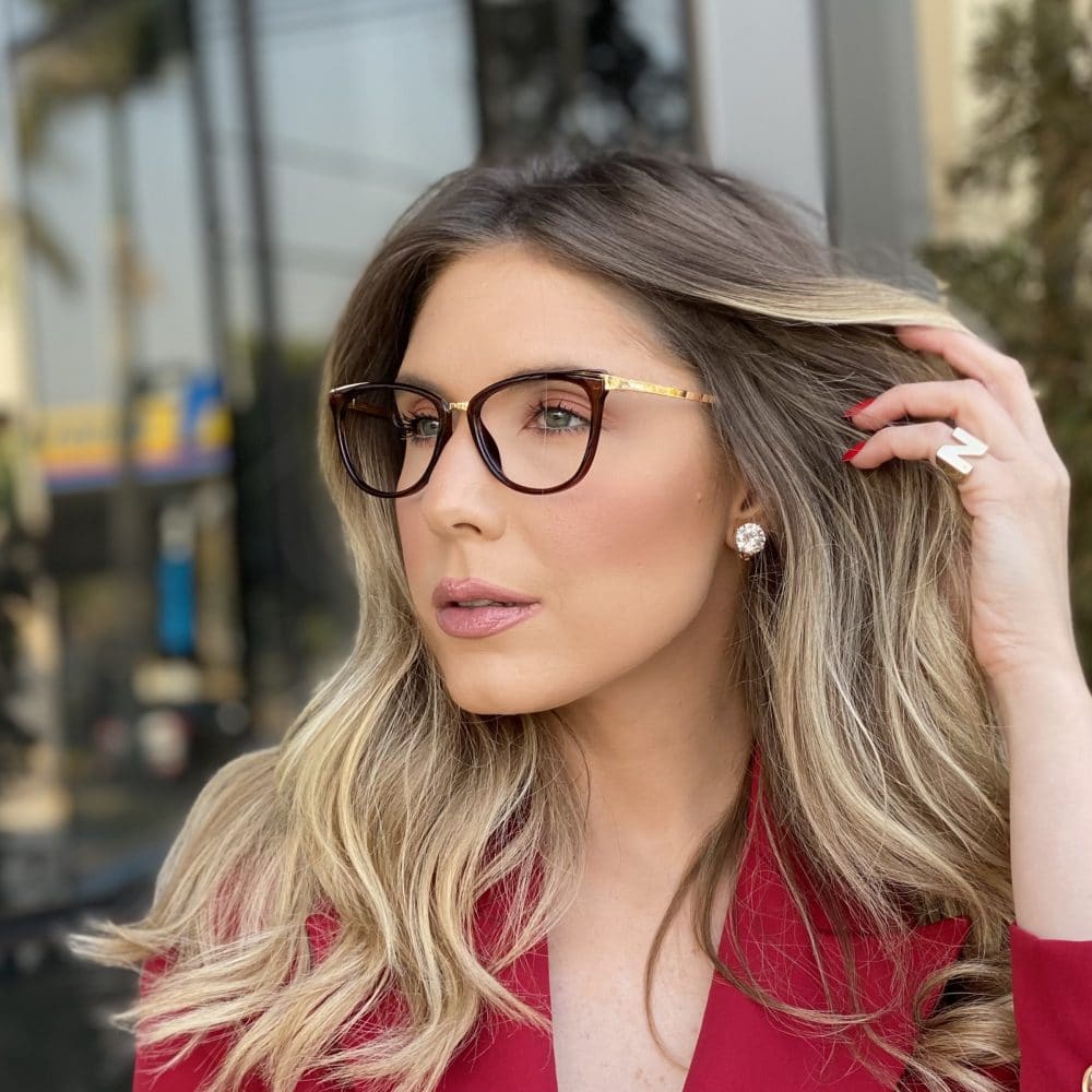 oticagriss oculos de grau gatinho marrom 262