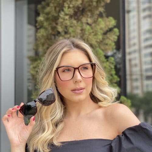 oticagriss oculos clip on 2 em 1 gatinho marrom 271 6