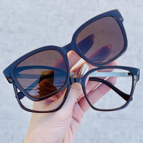 oticagriss oculos clip on 2 em 1 quadrado marrom 274 3