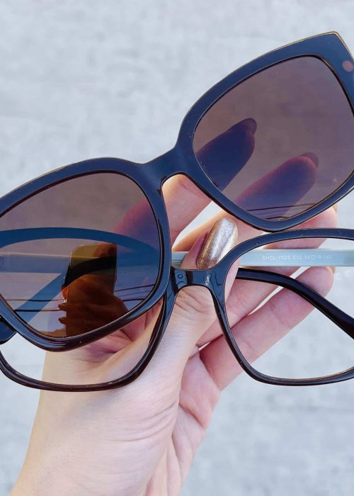 oticagriss oculos clip on 2 em 1 quadrado marrom 274 3