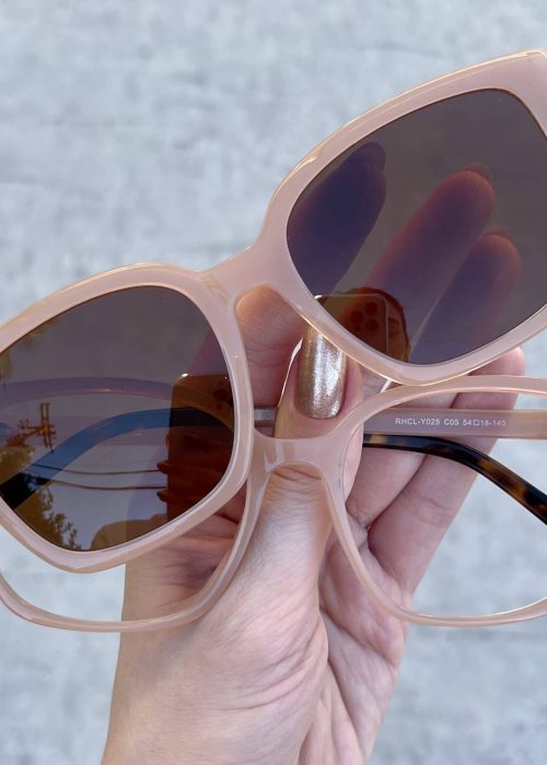 Óculos Clip On 2 em 1 Quadrado Rosé 274