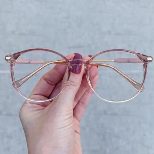 oticagriss oculos de grau redondo rose 269 8