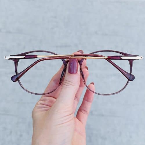 oticagriss oculos de grau redondo roxo 269 2