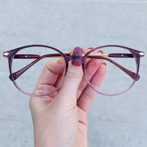 oticagriss oculos de grau redondo roxo 269 3
