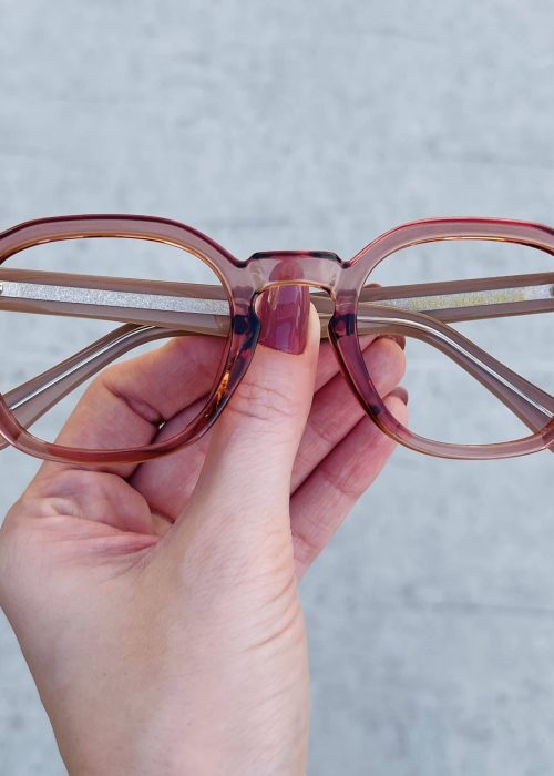 oticagriss oculos de grau quadrado rose 268 4