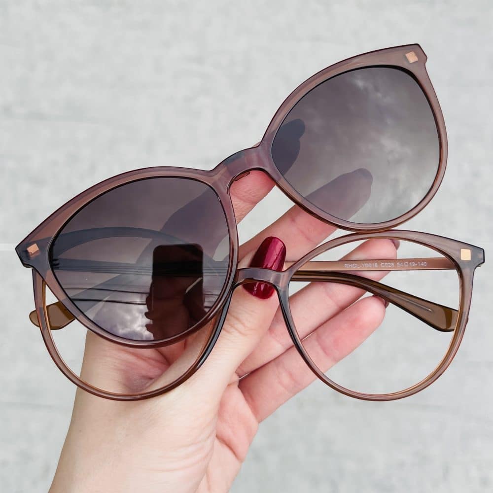 oticagriss oculos clip on 2 em 1 gatinho marrom 281 oticagriss oculos clip on 2 em 1 gatinho marrom 281