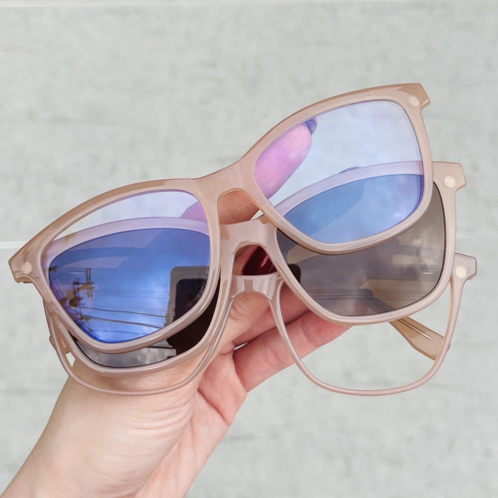 oticagriss oculos clip on 3 em 1 quadrado nude 277 10 oticagriss oculos clip on 3 em 1 quadrado nude 277 10