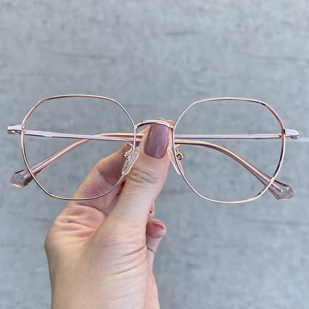 Óculos de Grau Quadrado Rosé 276 Óculos de Grau Quadrado Rosé 276