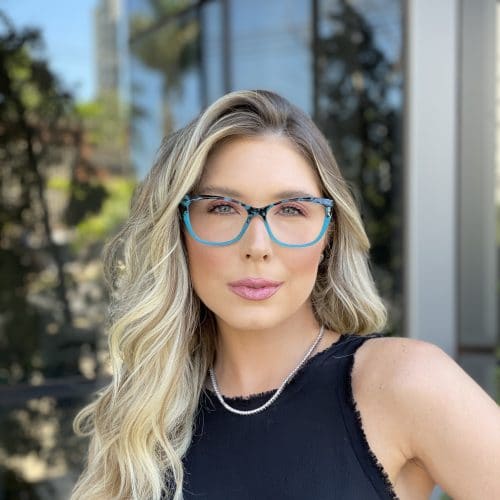oticagriss oculos de grau gatinho azul 282