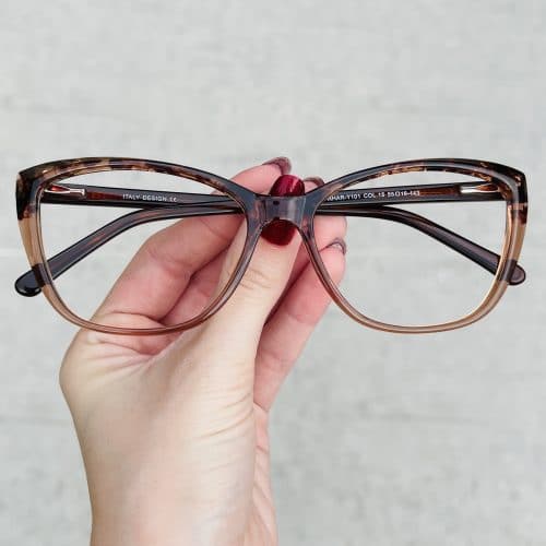 oticagriss oculos de grau gatinho marrom 282 5