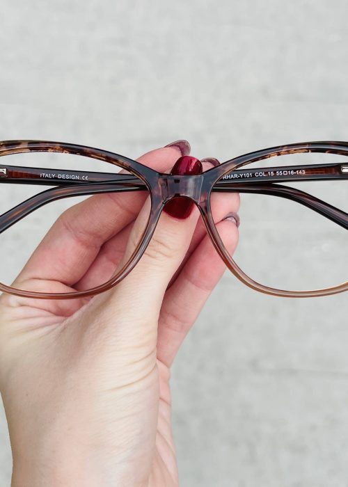oticagriss oculos de grau gatinho marrom 282 5
