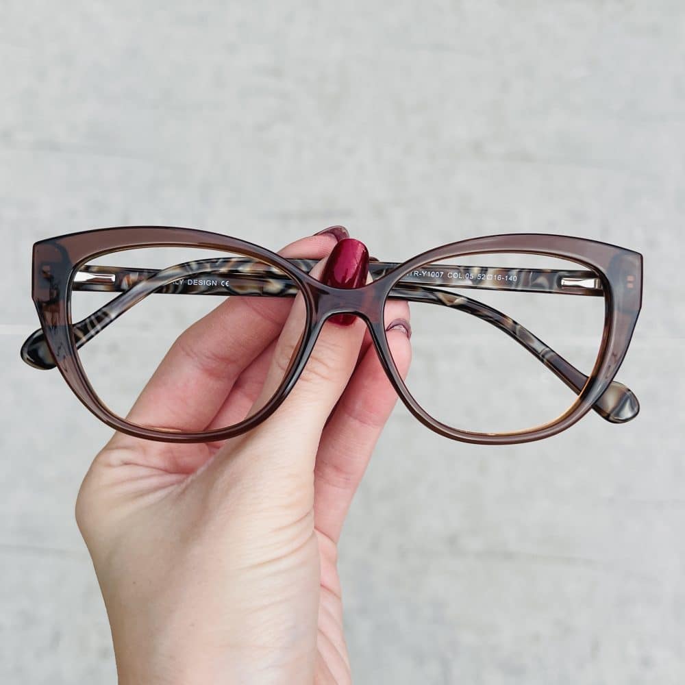 oticagriss oculos de grau gatinho marrom 286