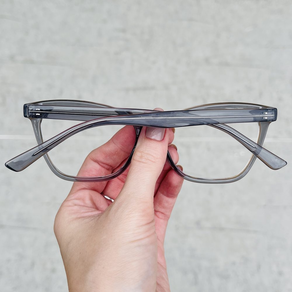 Óculos de Grau Gatinho Cinza 298 com Lentes Anti-blue